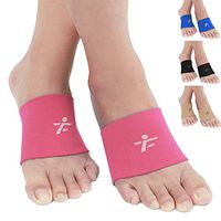 Compression Arch Sleeves, 1 Pair, Multiple Colors for Men Women, 20-30mmHg Plantar Fasciitis Brace for Pain Relief, Patent Seam - More Comfort Support for Foot Care, Heel Spurs, Flat Feet, Pink M