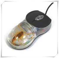 Real Scorpion Computer LED Mouse (Clear)