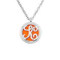 Cory Keyes 30mm A-Z Letter Alphabet Initial Essential Oil Diffuser Aromatherapy Locket Necklace (K)