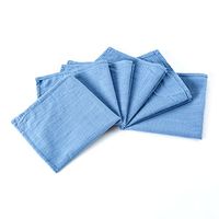 www.Beadingsupplys.com Cotton Napkins Cloth Napkins Wedding Napkins Apple Green Cotton Napkins Gray Napkins 100% Cotton - Set of 6 Size 12" x 12"