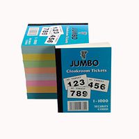 Cloakroom Tickets, 1 to 1000