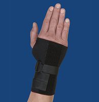 Swede-O 82169 Thermoskin Carpal Tunnel Base Wrist Support with Dorsal Stay, Right, X-Small, Black