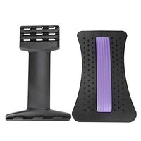 Back Spine Tractor, Lumbar Spine Back Support Stretch, Massage Lumbar Back Acupoint Spine Relaxation Decompression for Chair Sofa Bed (Purple black)