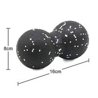 GAOTING EPP Lacrosse Myofascia Ball Peanut Massage Ball High Density Lightweight Fitness Body Fascia Massage Yoga Exercise Relieve Pain (Color : Brown)