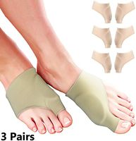 Bunion Pads for Bunion Relief - Comfortable Gel Bunion Cushion Sleeves for Bunion Protection. Hallux Valgus Big Toe Guard & Tailors Bunion Pad. Bunion Corrector for Women or Men Toes & Feet (Large)