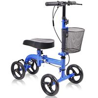 Give Me Knee Scooter Super Compact & Portable Knee Walker Crutches Alternative Steerable in Blue