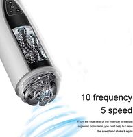 4D Men's Intelligent Heating Hands-Free Automatic Suction Cup Deep Throat Automatic Massage Super Suction Delay Training Doll