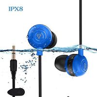 Waterproof Earbuds IPX8 Swimming Earphones in-Ear Headphones with Stereo Audio Extension Cable,Sport Earphones 100% Waterproof Swimming Earbuds(Blue) VZ SPORT MATE