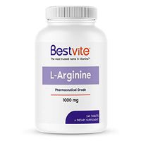 L-Arginine 1000mg per Tablet (240 Tablets) containing 20% More Pure L-Arginine as Compared to L-Arginine HCL Products