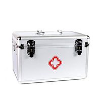 YJXJJD Home Hospital Medicine First Aid Kit Emergency Family Car Storage Box Portable Medical Treatment Special Size Aluminum Alloy