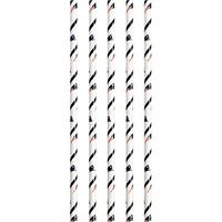 Creative Converting Officially Licensed NFL Paper Straws, 24-Count, New England Patriots