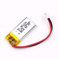 3.7V 160mAh 451430 Lipo Battery Rechargeable Lithium Polymer ion Battery Pack with JST Connector
