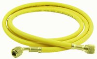 Uniweld H5SMBY Soft Magic Barrier Charging and Vacuum Hose for HVACR System Service with 45-Degree Angle Fittings, 60-Inch