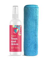 ASUTRA Organic Yoga Mat Cleaner (Soothing Sweet Rose Aroma), 4 fl oz | Safe for All Mats & No Slippery Residue | Cleans, Restores, Refreshes | Comes w/Microfiber Cleaning Towel