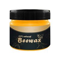 PSFS Wood Furniture Care Natural Seasoning Beewax Gel -Furniture Retreading Wax with Sponge Wipe, Polishing Wear-Resistant Wax Renovated Paste Furniture Care Solution (Yellow)