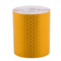 Alomejor 5cmx3m Safety Adhesive Reflective Tape Roll Sticker for Trailers Cars Bikes