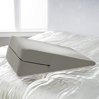 Avana Micro-Velvet Slant 12” Height - Large Firm Density Bed Wedge for Back and Knee Support