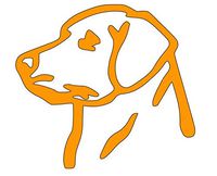Home Grown Claremore Labrador Retriever - Vinyl Decal Sticker - 5.5" Width X 5" Height | Orange HGC1042