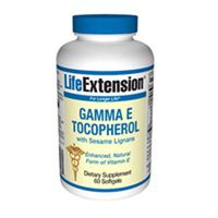 Life Extension Gamma E Tocopherol with Sesame Lignans | 60 softgels (Multi-Pack)