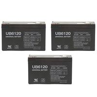 Universal Power Group 6V 12AH F2 Replacement SLA Battery RBC52 Tripp lite - 3 Pack
