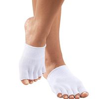 PU Health Pure Acoustics Top Quality Pain Relief Gel Lined Toe Separating Compression Socks