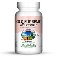 Maxi Health CO Q10 Supreme 100 - Coenzyme Q10 - with Vitamin E - Heart Health - 60 Capsules - Kosher