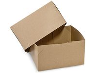 BROWN KRAFT Gift Boxes 9 x 9 x 5"100% Recycled - 2 Pc (1 unit, 50 pack per unit.)