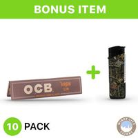 OCB Rolling Papers - Virgin Slim (10) with LED Lighter