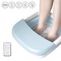 Foot Spa Massager Foldable Foot Bath Tub with Electric Heating, Bubble Wave, Red Light Therapy- Remote Control