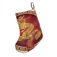 Christmas Decorations Stockings 18" Chinese Zodiac Symbols Cool Big Xmas Socks for Home Decor