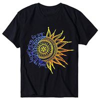Short Sleeve Tee Blouse for Women,Amiley Womens Printed O-Neck Black Summer Comfy Short Sleeve T Shirts Blouses Tops