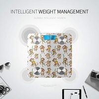 LYAOE Bluetooth Body Fat Scale Happy Monkey Smart Wireless Scale with LCD Display Measuring Body Weight Bmi and Health Digital Scale