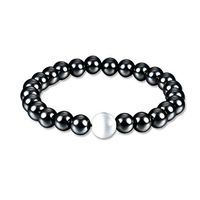 Magnetic Hematite Therapy Bracelet Precious Natural Stones Healing for Arthritis Pain Releif, Energy,Weight Loss - 2 Pack (Style 5-2PCS)