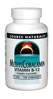 Source Naturals Methylcobalamin Vitamin B-12 5mg Cherry Flavored - 120 Tablets