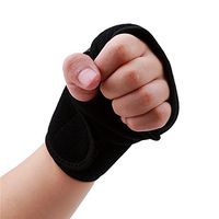 Rurah Sports Wrist Brace, Adjustable Wrist Support Wrap for Volleyball Badminton Tennis Basketball Weightlifting,black,Left hand