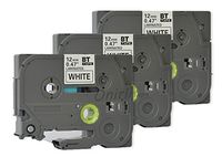 3PK Onirii Compatible for Brother p Touch Label Maker Tape TZ231 TZe231 Black on White 12MM Wide x26.2ft Length 0.47 1/2 Inch