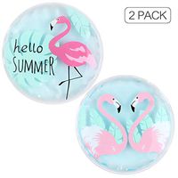 NEWGO®Ice Pack for Injuries Kids Gel Ice Pack Hot Cold Pack for Children Fever, Injuries, Bruises, Bump or Wisdom Teeth (4.3" x 4.3") - 2 Pack