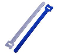 South Main Hardware 888171 8-in Hook and Loop Straps, 100-Pack, Blue, Speciality Cable Tie, 8-Inch, 100 Piece