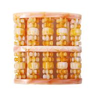 QTT Foot Sole Massager, Roller Type Solid Foot Foot Leg Massage Foot, Acupoint Ball Home（2 Pcs ）