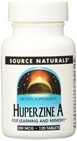 Source Naturals Huperzine A 200mcg (Huperzia Serrata) Herbal Supplement - Powerful Nootropic - 120 Tablets
