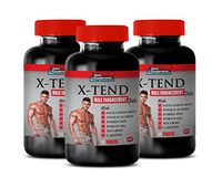 Men Testosterone Supplement - X-TEND - Male Enhancement Pills - tongkat ali longjack Bulk spplements - 3 Bottles 180 Tablets