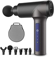 Merach K1-Mini Handheld Ultralight Percussion Massage Gun with 6 Heads, Electric Quiet Deep Tissue Muscle Massager 3-Speed High-Intensity Vibration Massage Device Tools, Relax for Body Pain Relief