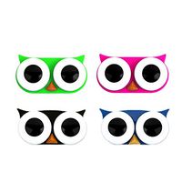 OH Fashion Contact Lens Case Owl Portable Case Travel Contacts Holder Container Soak Muliple Colors, 4 Pack Colourful