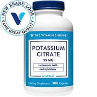 The Vitamin Shoppe Potassium Citrate 99MG, Supports Cardiovascular Cellular Health (300 Capsules)