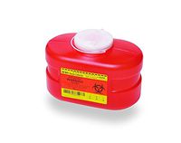 B-D Multi-Use One-Piece Sharps Containers - Regular Funnel Vented Cap, 3.3 Quart