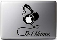 DJ Custom Name Decal Sticker for Laptop