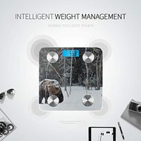 Brown Bear Walking in The Snow Digital Weighing Machine Fat Muscle Scale Weight Scales Tracks 8 Key Compositions Analyzer Sync with Fitness Apps 400 Lbs