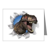 Note Card Roaring T-Rex Dinosaur