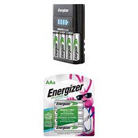 Energizer Recharge Combo Pack AA/AAA 1 Hour Charger with 4 AA Rechargeable Batteries and 8X AA Rechargeable Batteries
