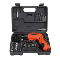 🍀Libobo🍀Set of 45Pcs Electric Screwdriver Toolbox 4.2V Drill Tool Set with USB Battery Charging